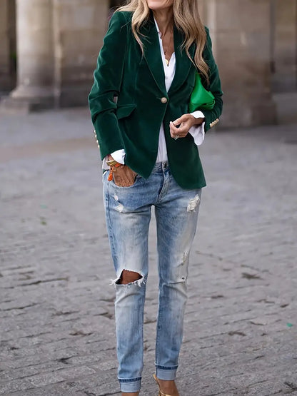 Mariana | Women’s Velvet Blazer