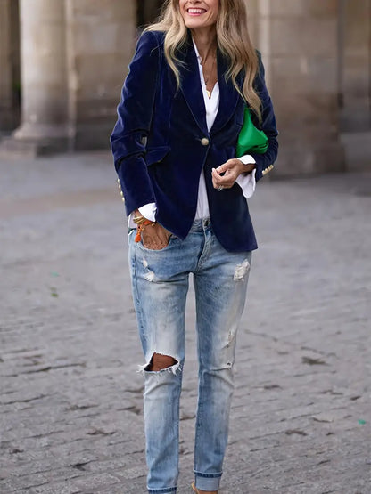 Mariana | Women’s Velvet Blazer