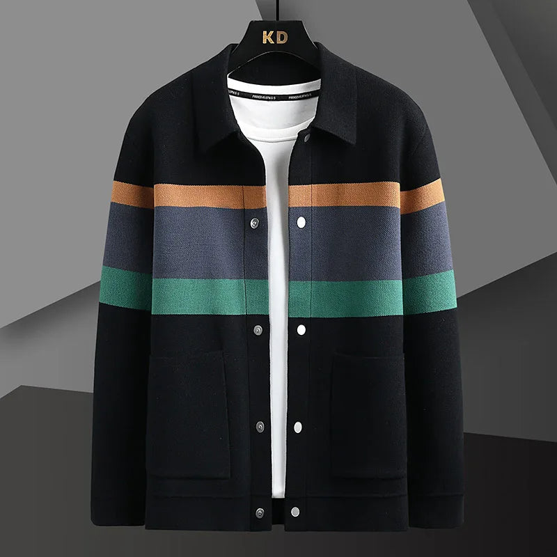 Oswynn | Knit Wool Button-Up Jacket