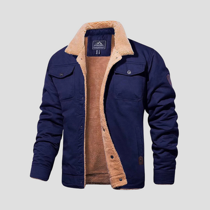 Corvainne | Men’s Sherpa-Lined Bomber Jacket