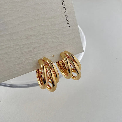 Pryelle | Women’s Triple-Band Hoop Earrings