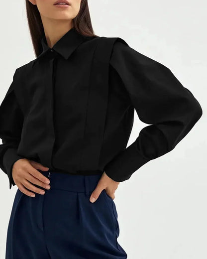 Amara | Women’s Classic Cotton Button-Up Shirt