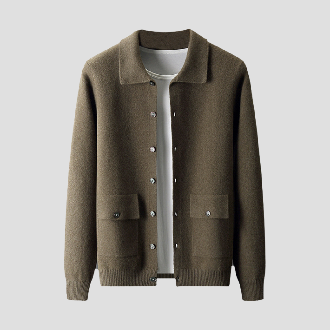 Ruvianne | Women’s Pure Cashmere Knit Cardigan