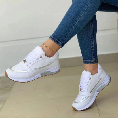 Orlina | Women’s Beige Slip-On Sneakers