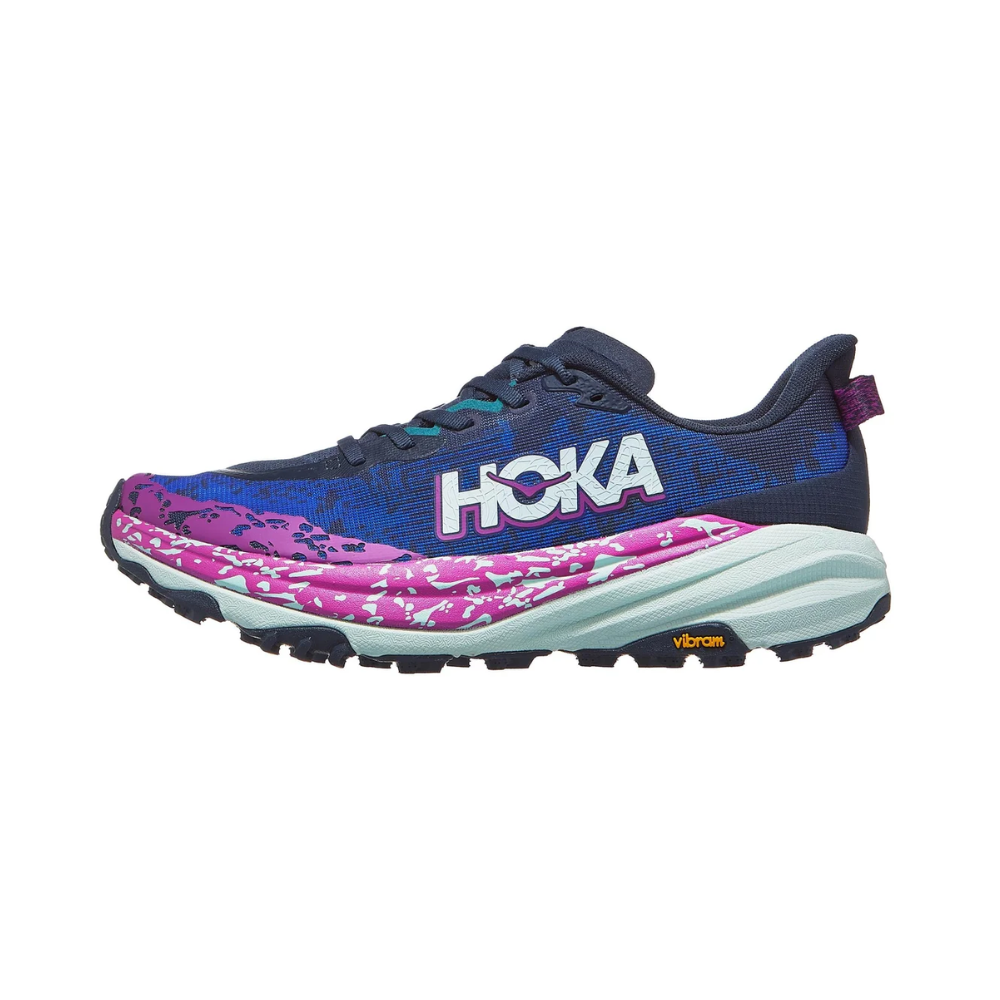 HOKA Speedgoat 6 Trail Running Shoes – Lightweight Cushioned Vibram Grip Trainers