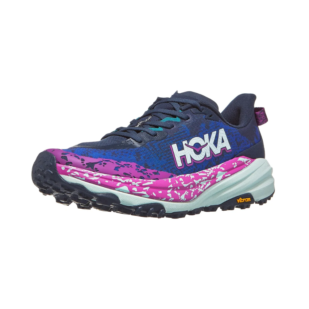 HOKA Speedgoat 6 Trail Running Shoes – Lightweight Cushioned Vibram Grip Trainers