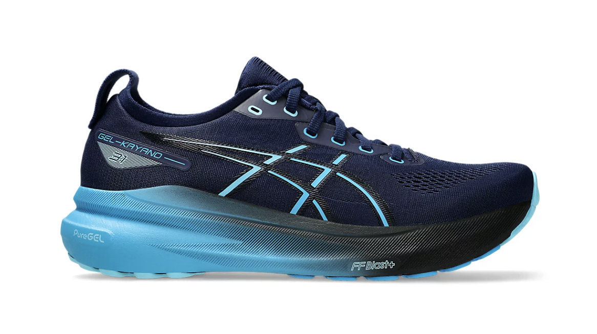 Gel-Kayano 31 Lightweight Stability Running Shoes – Cushioned Breathable Road Trainers