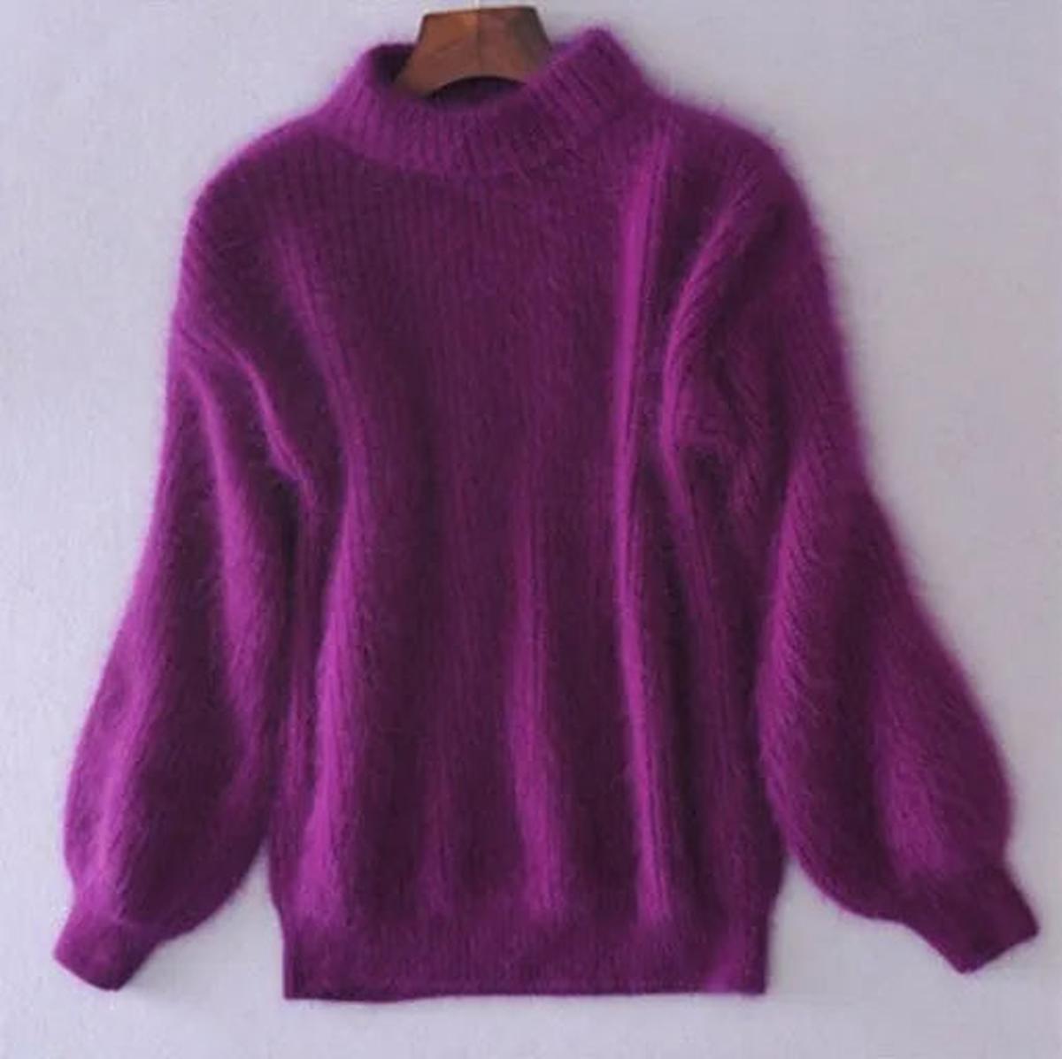 Aurora | Women’s Vintage-Inspired Angora Pullover