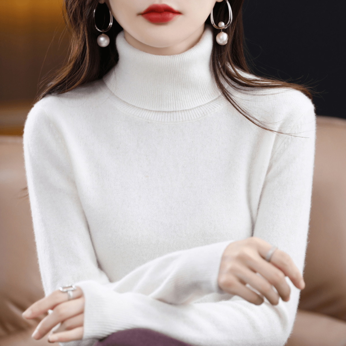 Colette | Women’s Luxury Cashmere Turtleneck Sweater