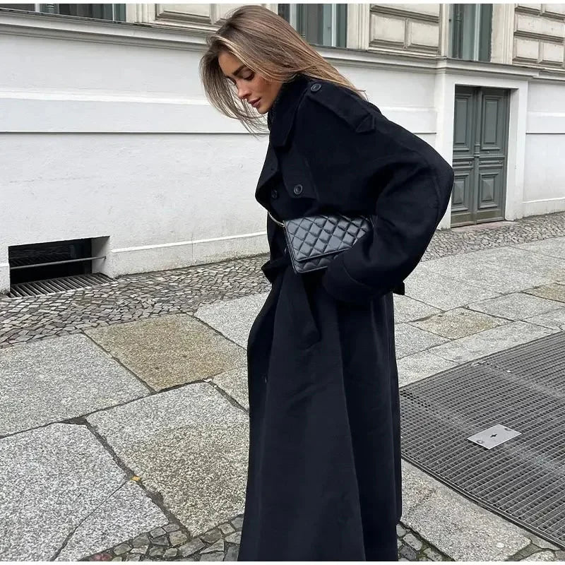 Aveline | Oversized Wool-Blend Coat